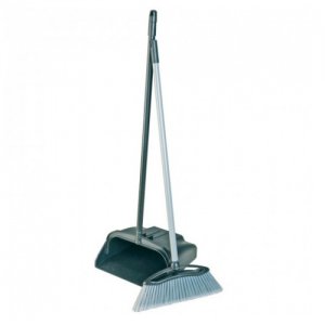 Lobby Dustpan and Brush Black