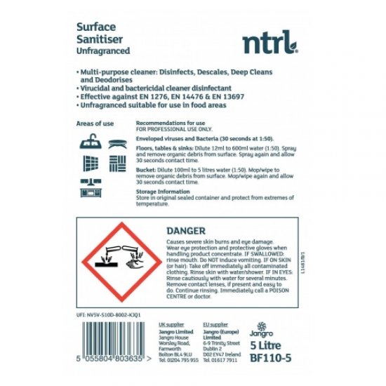 NTRL Surface sanitiser Unfragranced