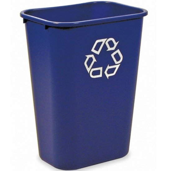  Blue Deskside Recycling Bin 