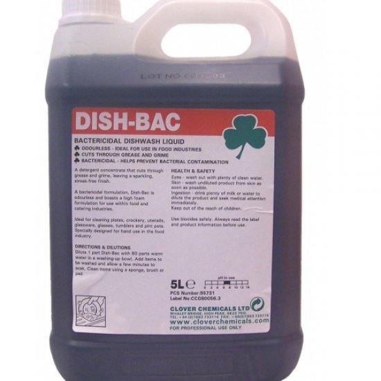 Clover Dish-Bac Washing Up Liquid