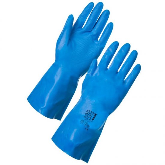 N15 Blue Nitrile Gloves